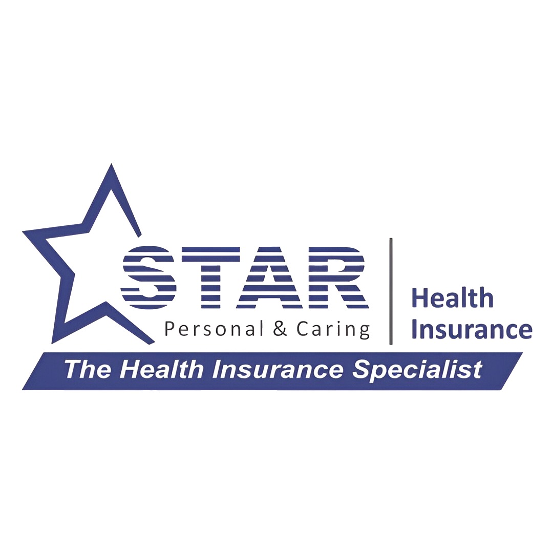 Star Health Insurance logo with blue star and text